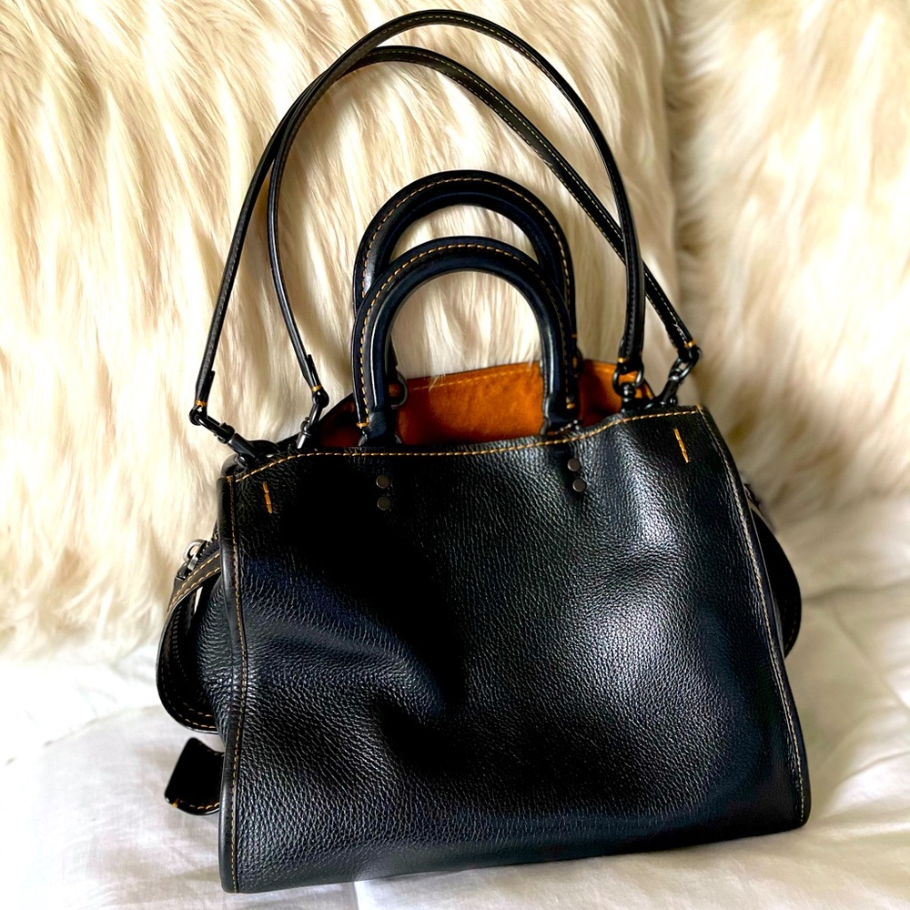 Coach Glovetanned Pebble Leather Rogue Bag